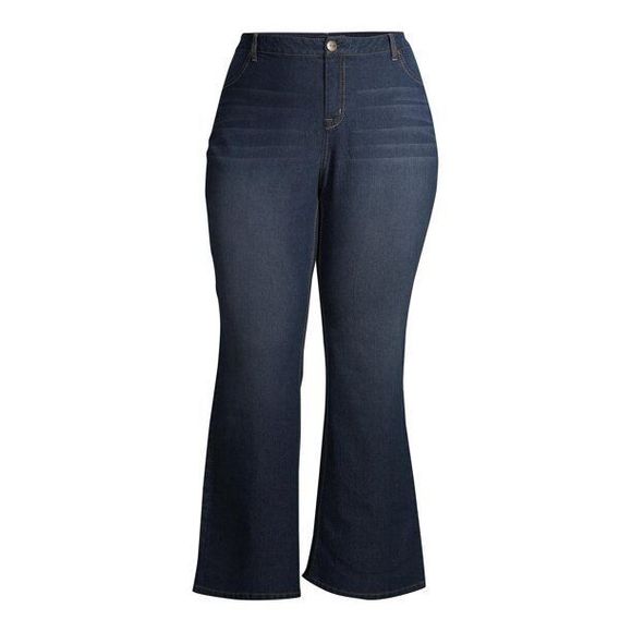 A3 Denim Women's Ziggy High Rise Flared Stretch Trouser Jeans 22W NWT - Picture 5 of 6